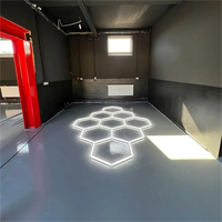 Barre lumineuse LED modulaire hexagonale en nid d'abeille personnalisée pour garage, entrepôt, bureau et jardin