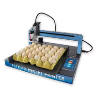 Imprimante jet d'encre XY pour œufs XY110, 30 œufs, 11 secondes, haute vitesse, 600 DPI, TIJ, machine de marquage automatique de la date, du lot et du code QR pour œufs, de bureau