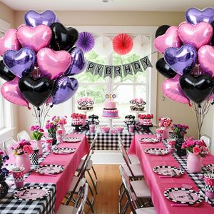 Globo de Mylar en Forma de Corazón Colorido de 18 Pulgadas para Decoraciones de Fiesta de Cumpleaños y Día de San Valentín - Product Image 3