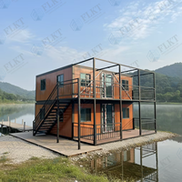 FLKT Maison préfabriquée à assemblage rapide et économique, conteneurs préfabriqués extensibles de 20 et 40 pieds, maison mobile pliable moderne, bureau