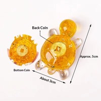 Mini Figurine Tortue Porte-Bonheur en Résine et Cristal (Aventurine, Quartz Rose, Œil de Tigre) – Ornement Feng Shui, Breloque de Voiture, Décoration Maison et Bureau