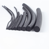 Bande d'étanchéité en mousse de caoutchouc noir rond personnalisé Matériaux EPDM pour usage industriel Caoutchouc d'étanchéité de porte