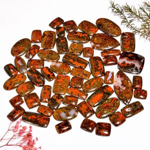 Cabochon d'agate à couture marocaine naturelle, mélange de formes et de tailles, pierres précieuses en vrac pour la fabrication de bijoux, petite taille disponible - Product Image 3