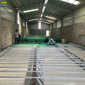 Système complet <span class=keywords><strong>de</strong></span> plancher à lattes pour ferme ovine <span class=keywords><strong>de</strong></span> 3000 moutons, incluant des lattes en plastique vert et des poutres <span class=keywords><strong>de</strong></span> <span class=keywords><strong>support</strong></span> en acier galvanisé pour ferme ovine - Product Image 5