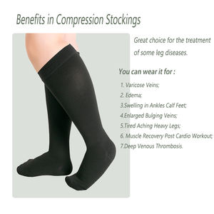 Medias <span class=keywords><strong>de</strong></span> compresión para venas varicosas 20-30 MmHg manguera <span class=keywords><strong>de</strong></span> compresión graduada hasta la rodilla calcetines <span class=keywords><strong>de</strong></span> manguera <span class=keywords><strong>de</strong></span> compresión <span class=keywords><strong>de</strong></span> pantorrilla con punta cerrada - Product Image 2