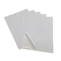 Papier d'étiquettes d'expédition autocollant compatible personnalisé A4 blanc 100 feuilles pour imprimante laser/jet d'encre, autocollant thermique