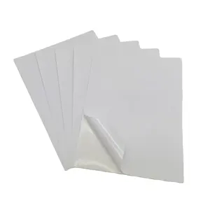 Etiqueta de papel para impressora a laser/jato de tinta, etiqueta térmica autoadesiva para impressora a4 branco, compatível com 50 folhas, à prova d'água, para envio