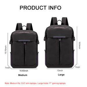 Mochila <span class=keywords><strong>de</strong></span> viaje Unisex <span class=keywords><strong>de</strong></span> marca, bolsa <span class=keywords><strong>de</strong></span> ordenador <span class=keywords><strong>de</strong></span> 17 pulgadas, piel sintética, 20L, impermeable, para viajes <span class=keywords><strong>de</strong></span> negocios, con <span class=keywords><strong>circuncisión</strong></span> trasera - Product Image 6