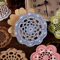 10 autocollants par paquet, série de papeterie tricotée, autocollants décoratifs réalistes pour journal tricoté DIY