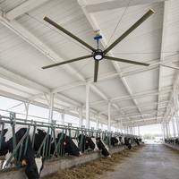Ventilateur de plafond industriel de grande taille, ventilateur HVLS pour entrepôt, élevage avicole, refroidissement