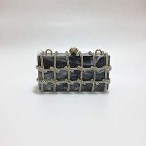 奢华女性新娘结婚手提包派对舞会水钻优雅离合器晚装钱包女士斜跨胸包 - Product Image 2