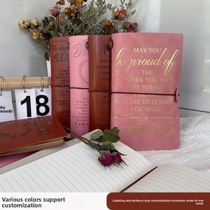 Carnets de notes et agendas faits main en gros, en stock, personnalisables, best-sellers transfrontaliers, en similicuir - Product Image 3