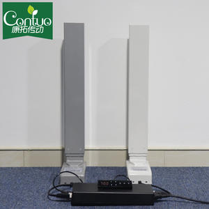 CONTUO थ्री स्टेज लिफ्टिंग कॉलम ऐप कंट्रोल ऑफिस इलेक्ट्रिक सिट स्टैंड डेस्क फ्रेम इलेक्ट्रिक ऊंचाई एडजस्टेबल टेबल लेग्स - Product Image 4