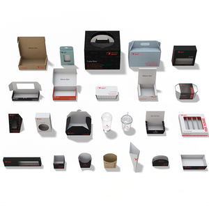 Boîtes à poignée en carton premium personnalisées pour gâteaux, cadeaux <span class=keywords><strong>de</strong></span> fête, boulangerie, traiteur, cupcakes, plats à emporter et emballages cadeaux - Product Image 2