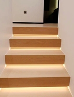 VIKO 2025 Escalier en colimaçon incurvé pur de qualité supérieure Escalier intérieur à LED