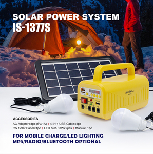 Portable <strong>Solar</strong> Energy Kit <strong>System</strong> Generator Outdoor Power Mini DC 3W <strong>Solar</strong> Home Lighting <strong>System</strong> Emergency <strong>Light</strong> with Mp3 Play - Product Image 2