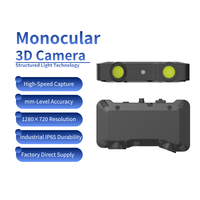 Caméra 3D à lumière structurée binoculaire compatible ROS 6-18 pour la navigation robotique, haute précision de 0,01 mm pour la vision 3D industrielle