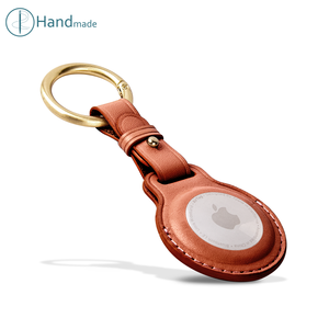 Funda de llavero de cuero a precio de fábrica para <span class=keywords><strong>Airtag</strong></span> Funda protectora de cuero genuino de lujo antiarañazos para <span class=keywords><strong>Apple</strong></span> AirTags Tracker - Product Image 3