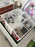 Casa Contenedor Plegable Expandible de 20 pies/40 pies Lista para Enviar, Casa Contenedor Modular Prefabricada Tipo Villa