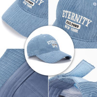 Nueva Gorra de Béisbol de Pana de Moda para Mujer y Hombre, Gorra Deportiva de Primavera Verano para Exteriores con Protección Solar, Característica de Tela Común