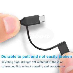 كابل متعدد الوظائف قابل للتخصيص 4 في 1 شحن سريع عالمي <span class=keywords><strong>USB</strong></span> من النوع C للطابعة والكمبيوتر باستخدام شعار مخصص - Product Image 4