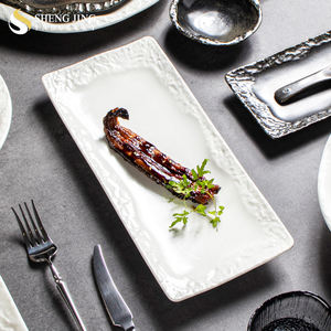 Horno de cerámica nórdica, <span class=keywords><strong>gres</strong></span> esmaltado en blanco y negro, porcelana, restaurante, textura de <span class=keywords><strong>roca</strong></span>, juegos de vajilla, vajilla de catering al por mayor - Product Image 5