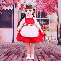 Poupée BJD 1/6 12 pouces 30CM pour fille, jouet princesse à habiller soi-même, yeux 3D simulés, maquillage, 21 articulations mobiles, ensemble de poupées et vêtements