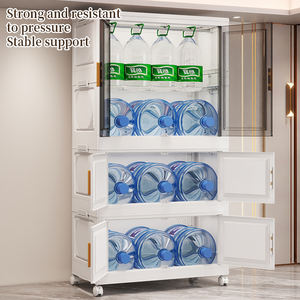 Organizer Pieghevole Salvaspazio All'Ingrosso, Armadio Portatile di Grandi Dimensioni in Plastica a Doppia Anta, Stile Moderno e Lussuoso - Product Image 4