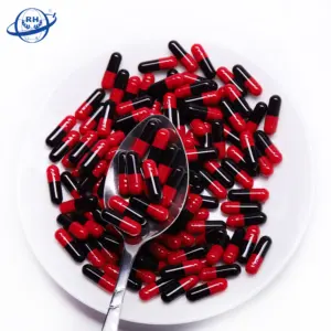 Großhandel schwarz kapseln-Medizinische rote schwarze harte leere Gelatine kapsel Größe 00 0 1 2
