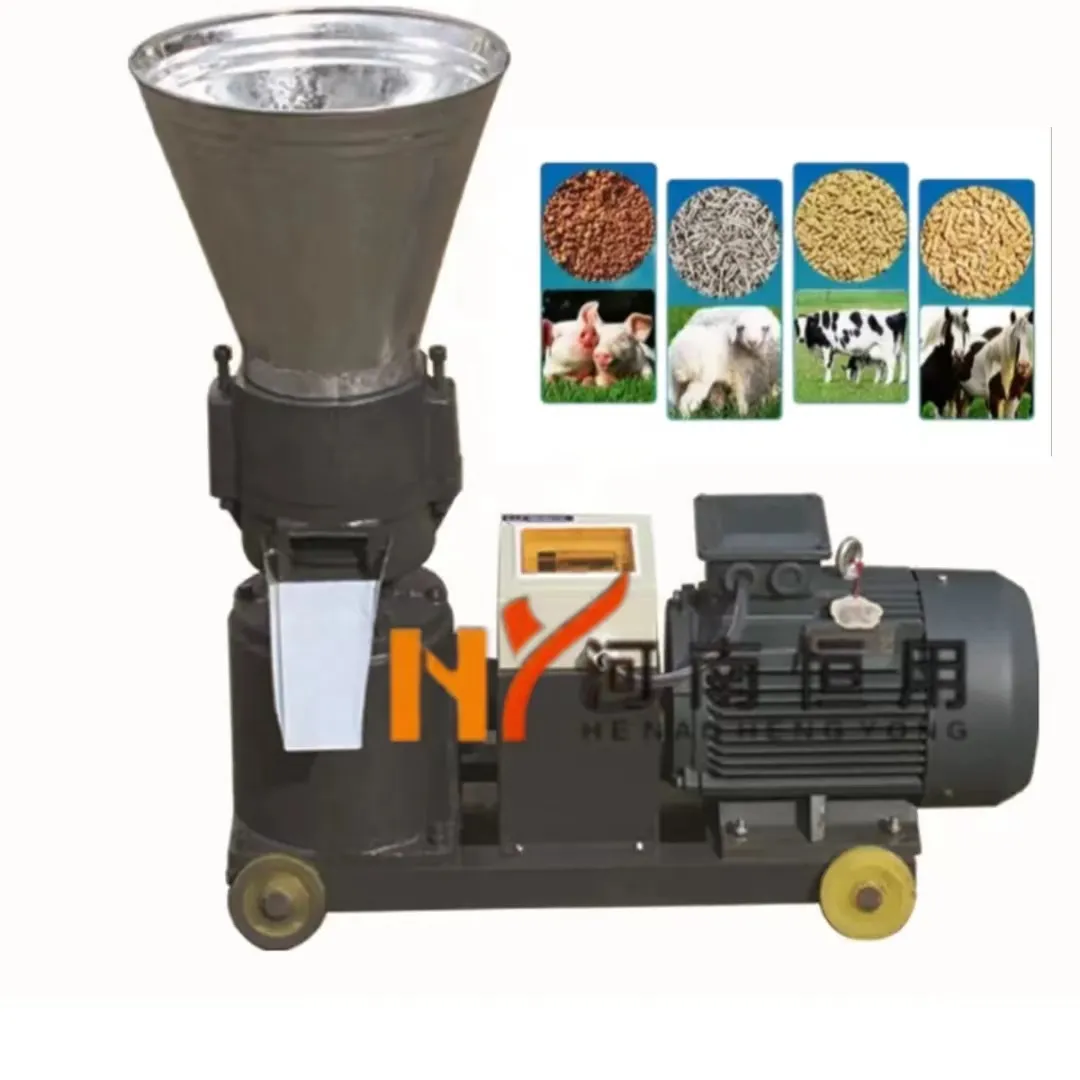 Películas alimentadoras de porco mais conveniente e eficiente, máquina para fazer pelugem granulador de alimentação de gado