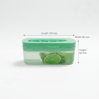 Gel désodorisant pour réfrigérateur Lime, désodorisant d'air pour réfrigérateur avec crochet, absorbant d'humidité portable, écologique, jetable et longue durée pour