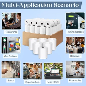 80x80mm fabrieksgecustomizeerde 48g/70g POS kassabon thermische papierrol - Product Image 6