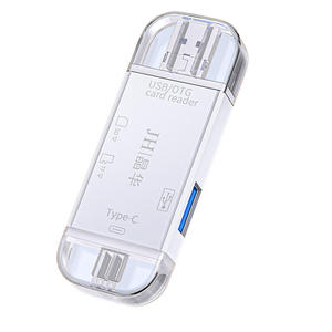 Lettore di schede USB 2.0 multifunzione 6-in-1 per fotocamera, schede SD, cellulari, schede di memoria TF, convertitore ad alta velocità universale per computer - Product Image 2