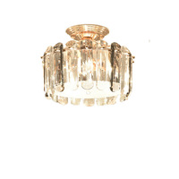 Lustre en cristal de luxe léger à la française, moderne et épuré, pour balcon, entrée, escalier et dressing