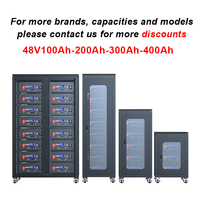 Stock de l'UE stockage d'énergie solaire 51.2v 50ah home rack batteries lithium-ion lifepo4 48v 100ah 200ah 300ah lifepo4 pack batterie