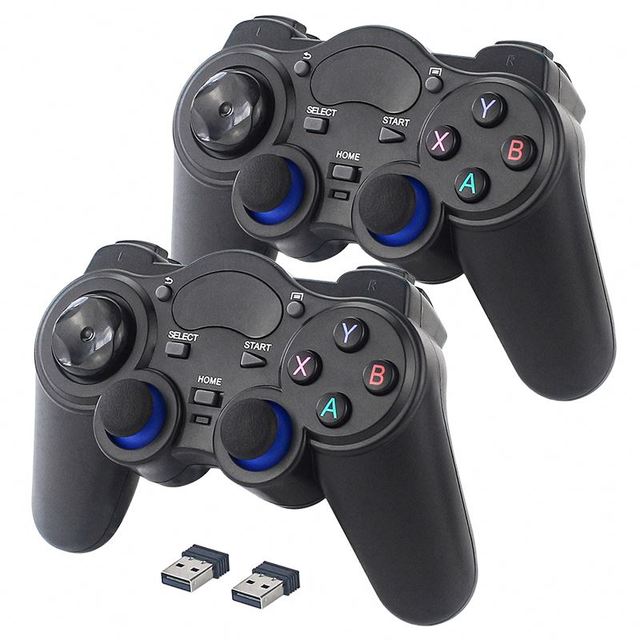 2.4G Wireless Gamepad Joystick Game Controller Joypad for PS3 PC Android Raspberry Pi 4 Retroflag NESPi Retropie