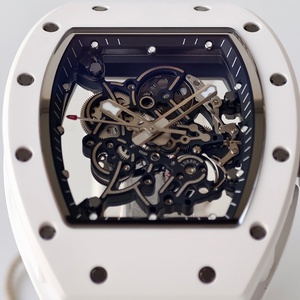 Reloj mecánico personalizado de alta gama UMI RM055 EMUL2 con movimiento Vaucher, esqueleto de cerámica blanca. - Product Image 3