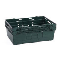 Offre Spéciale Heavy Duty Bale Bras Caisse Empilable En Plastique Fruits Légumes Empilable Stockage Récolte Emboîtable bale bras plateau