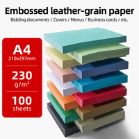 Impression sur papier texturé A4 personnalisé en gros de Chine, multicolore pour l'impression, fabricant de papier A4 230g en Chine