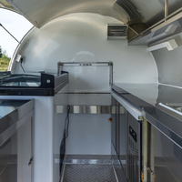 Remorque alimentaire mobile à essieu unique, remorque de restauration, kiosque à café et desserts, cuisine entièrement équipée, remorque de concession