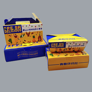 China alta calidad desechable <span class=keywords><strong>Mcdonald</strong></span> tamaños Papel Amable Ensalada Sushi papas fritas pollo frito ala papel hamburguesa fiambrera - Product Image 3