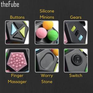 थोक प्रीमियम गुणवत्ता 12 पक्षों Fidget घन पासा Dodecagon Fube Fidget घन तनाव को राहत देने और चिंता जोड़ने के लिए, ADHD, <span class=keywords><strong>OCD</strong></span> - Product Image 6