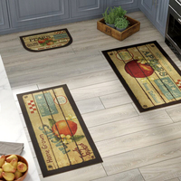 Tapis de séchage antidérapants et durables en mousse de gel moderne, en polyester tufté à boucles, avec support en latex pour comptoirs de cuisine