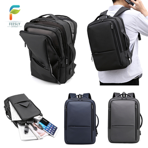 Men's Casual Style Lightweight USB Charging 15 Inch Notebook Backpack Quality Waterproof PC <b>Bag</b> with Nylon Lining - Product Image 3