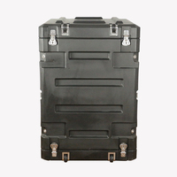 Flight case étanche et antichoc avec roues, 19 pouces, pour montage en rack, disponible en tailles 2U, 3U, 4U, 5U, 6U, 8U, 10U, 12U, 14U, 16U, 20U, 23U