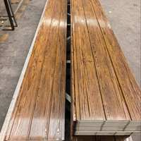 Panneau sandwich en polyuréthane PU à longueur personnalisée, avec découpe métallique, vente en gros d'usine, revêtement mural extérieur décoratif et isolant