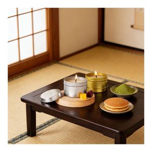 Boîte élégante pour bougie mate avec couvercle métallique, idéale pour le remplissage de cire personnalisée, la marque privée et la présentation de collection - Product Image 6