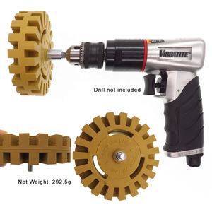 أداة إزالة الرسوم المتميزة بقماش الفينيل اللاصق المزدوج 4 بوصة 100 ملم مع شريط ذو وجهين على عجلة القماش المطاطي - Product Image 4