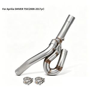 Para Shiver750 SL750 Shiver <span class=keywords><strong>750</strong></span> GT750 2008-2017: Sistema de escape para motocicleta, tubo de conexión, eliminador de escape mejorado - Product Image 6