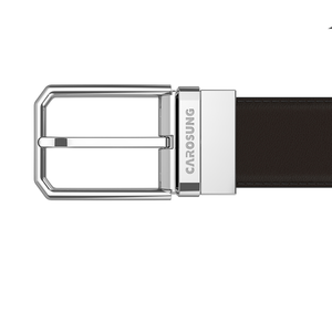 Carosung Pin fibbia per uomo in pelle di ricambio per cintura da 1.25 pollici di alta qualità in acciaio inox classico fibbia per cintura in argento - Product Image 2